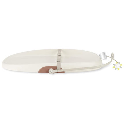 Skip Hop Oat Contoured Wipe-Clean Changing Pad with Tuck-Away Toy Bar