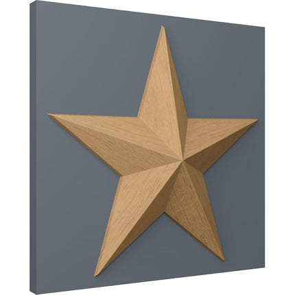 Ekena Millwork ROS05X05GLRW Galveston Star Rosette, 5-Inch x 5-Inch x 3/4-Inch, Rubberwood