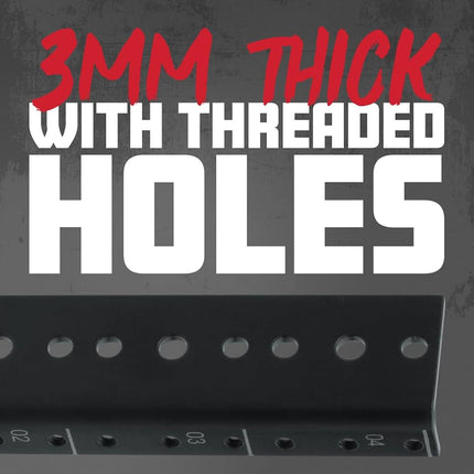 Gator Rackworks Heavy Duty Steel Rack Rail Set; 10U Rack Size (GRW-RACKRAIL-10U)