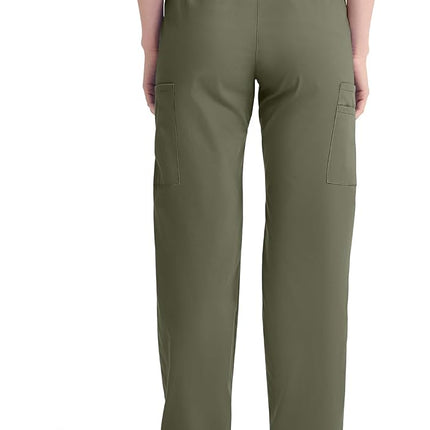 Dickies Women's 86106 EDS Signature Scrubs Missy Fit Pull-On Cargo Pant Medical, Olive, 3X-Large Plus