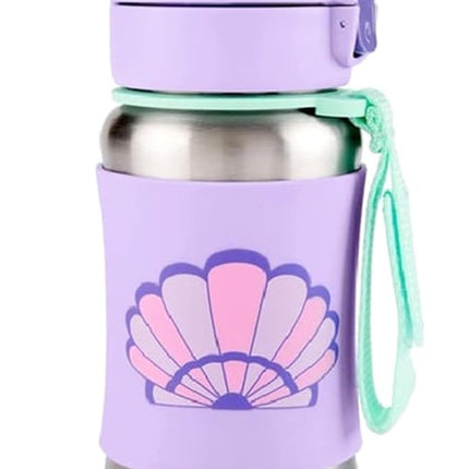 Skip Hop Spark Style Stainless Steel Straw Bottle - Seashell