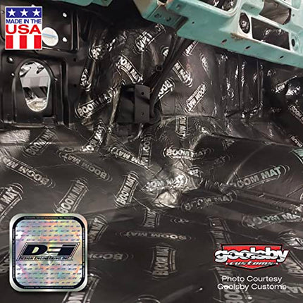 Design Engineering 050204 Boom Mat Sound 2mm Damping Material with Adhesive Backing, 12" x 12.5" (Pack of 8)