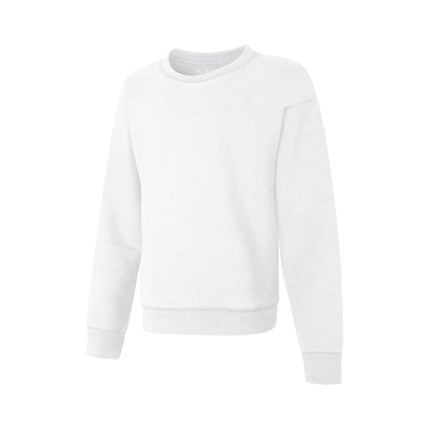 Hanes Big Girl's EcoSmart Graphic Fleece Sweatshirt Sweater, White, Large