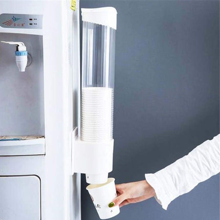 HKeeper Large Disposable Cup Holder Wall Mounted,Cup Dispenser, Paper or Plastic Cup Organizer, Including Magnet for fix (L is Suitable for 8-14 Ounce Cups)
