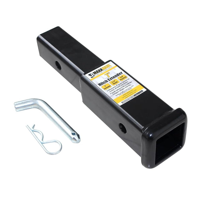MaxxHaul 50833 2 x 2 inch Trailer Hitch Receiver Extender 7 inch Hitch Extension Length 3500 Lbs GTW