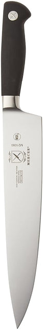Mercer Culinary Genesis 10-Inch Forged Chef's Knife with A Short Bolster, Black/Steel