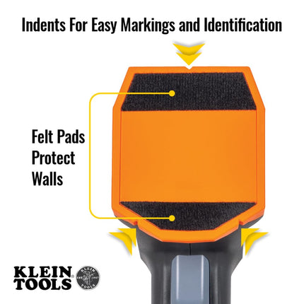 Klein Tools ESF100 Electronic Stud Finder and Wall Scanner with Bubble Level, for Wood and Metal Studs, Bright Green LEDs, Batteries Included