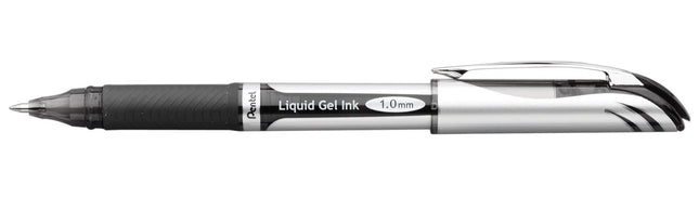 Stylo-gel liquide EnerGel Deluxe, pointe large, 2/paq., noir