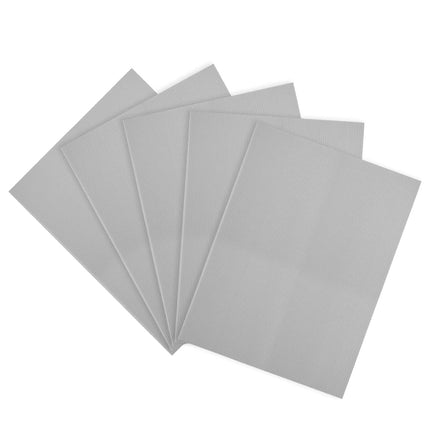 uxcell Corrugated Plastic Sheets,3mm Gray Blank Ya