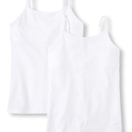Lot de 2 camisoles basiques pour filles The Children's Place, blanches, très grand (XXL)