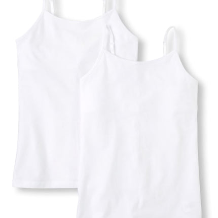 The Children's Place Girls' Basic Camisole, White 