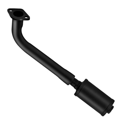 FVRITO Silenciador de tubo de escape engrosado con kit de cinta de protección térmica para Non Hemi 6.5HP Predator 212cc 196cc GX160 GX200 Coleman CT200u BT200X KT196 Baja MB200 Clone Mini Bike Go Kart Parts Negro