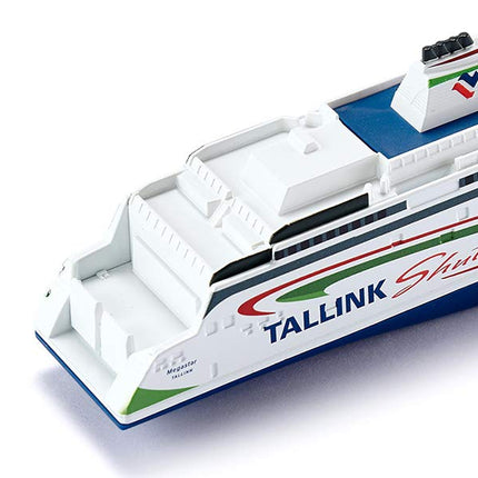 Siku 1728 - Tallink Megastar 1:1000 Scale Toy Ferry for Kids Age 3+ | Die-Cast Ship Model