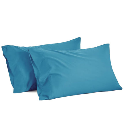 BEDELITE Cooling Pillow Cases Queen 2Pcs, Rayon Made from Bamboo, Teal