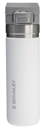 Stanley Quick Flip GO Water Bottle 24 oz | Push Button Lid | Leakproof and Packable for Travel and Sports | Insulated Stainless Steel | BPA-Free | Frost