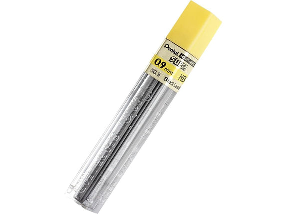 Pentel Super Hi-Polymer Lead Refill 0.9mm, HB, 45 