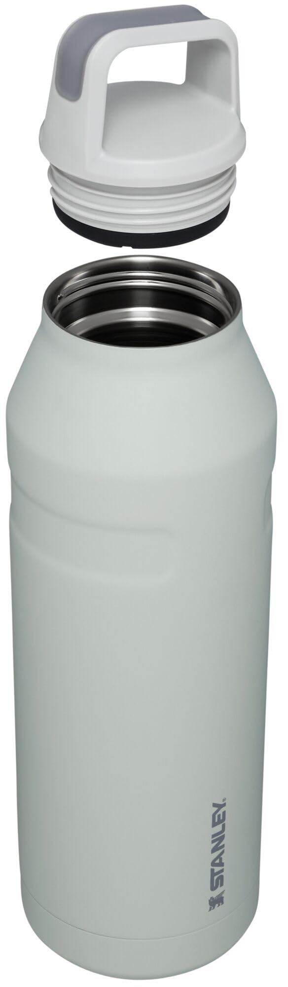 STANLEY IceFlow Cap and Carry Water Bottle 50 oz | Wide Mouth Twist Lid | Lightweight and Leakproof for Travel and Sports | Insulated Stainless Steel | BPA-Free | Polar