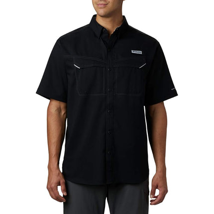 Columbia Men's Low Drag Offshore Short Sleeve Shirt, Black, Medium