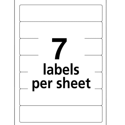 Avery File Folder Labels, Laser and Inkjet Printers, 1/3 Cut, White, (5202) (Pack of 18)