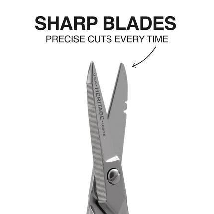 Klein Tools 100CS Serrated Electrician Scissors with Stripping Notches