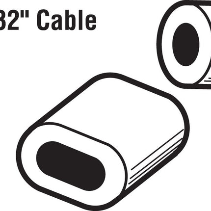 Prime-Line GD 12152 Ferrules and Stops, 5/32 inch, Aluminum (2-Pack)