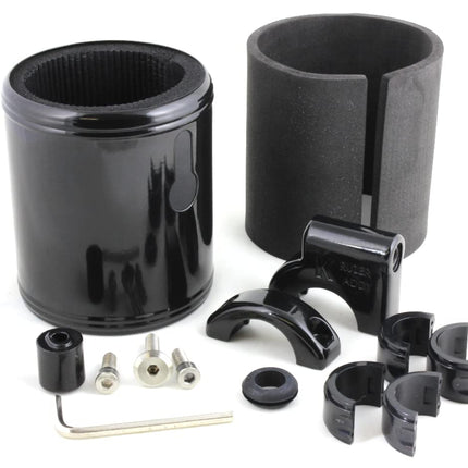 Kruzer Kaddy Black Powder Coated Clamp Mount Cup Holder (300)