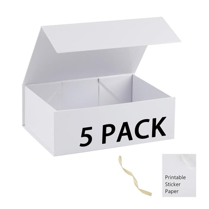 MUMUPACK White Gift Box,10x7.3x3.5 Gift Boxes With