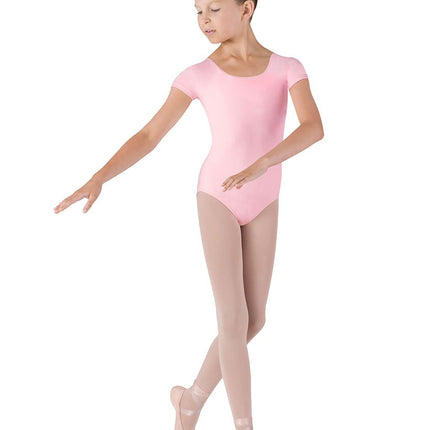 Bloch Dance Girls Dujour Microlux Short Sleeve Leo