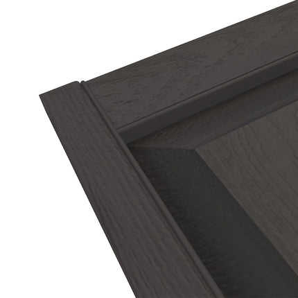 Ekena Millwork Lifetime Vinyl LP2S12X03900TG Standard Two Equal Panel Vinyls, Raised Panel Vinyl Shutters, w/Installation Shutter-Lok's & Matching Screws (Per Pair), 12'W x 39'H, Tuxedo Grey