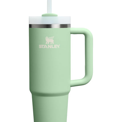 Stanley Quencher H2.0 Tumbler with Handle and Straw 30 oz | Flowstate 3-Position Lid | Cup Holder Compatible for Travel | Insulated Stainless Steel Cup | BPA-Free | Pistachio