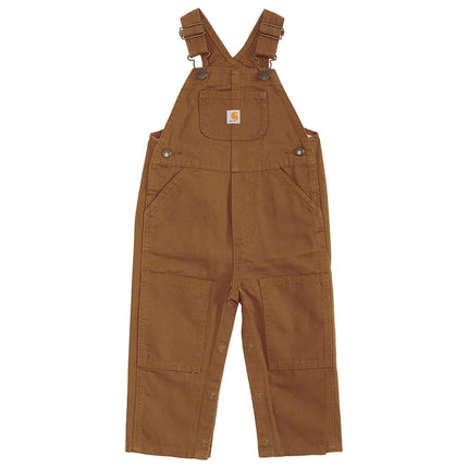 Carhartt Boys' Canvas Bib Overall, Carhartt Brown,