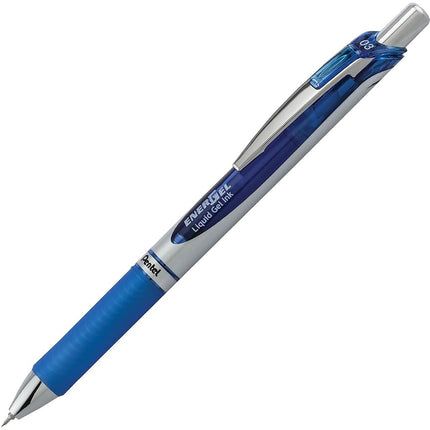 Pentel EnerGel RTX Retractable Liquid Gel Pen, (0.3mm) Needle Tip, Extra Fine Line, Blue Ink, 3-Pk (BLN73BP3C)