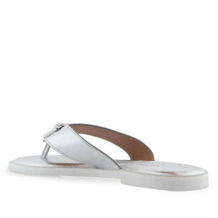 Aerosoles Women's Galen Flip-Flop, Silver Pu, 8 UK