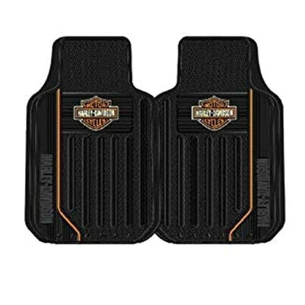 Harley Elite Series B&S Orange Floor Mats, Floor Mats by Plasticolor (001653R01)