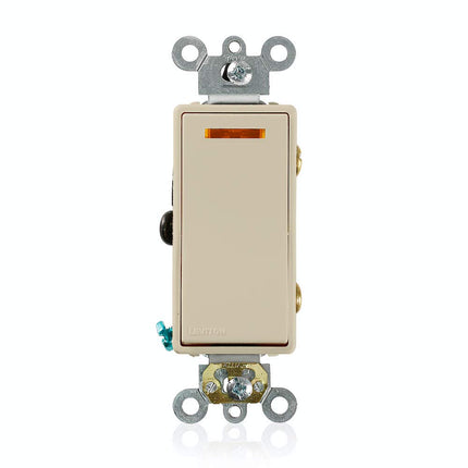 Leviton Decora Plus Rocker Lighted Handle, 20 Amp,