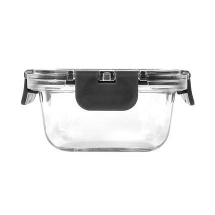 Zyliss 370ml Glass Container, Shatterproof Glass, Airtight Food Storage Box with Sealable Lid, Microwave Safe, BPA Free, Freezer Safe, Fridge Storage, Food Container, 16cm x 12cm x 5cm