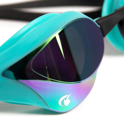 ARENA Cobra Core Swipe Mirror Racing Emerald Peacock Men's Swimming Goggles