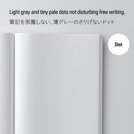 Nitoms S4148 STALOGY Notebook, A5, Dot Squared, 365 Days Notebook, Red