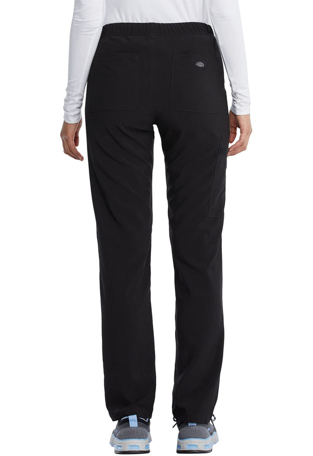 Dickies EDS Essentials Men & Women Scrubs Pant Natural Rise Tapered Leg DK019, Black, M