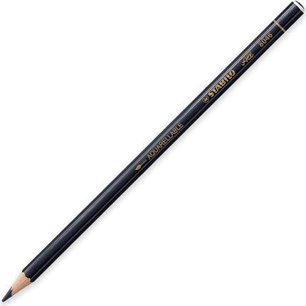STABILO All Watercolour Effect Pencil - Black (5)
