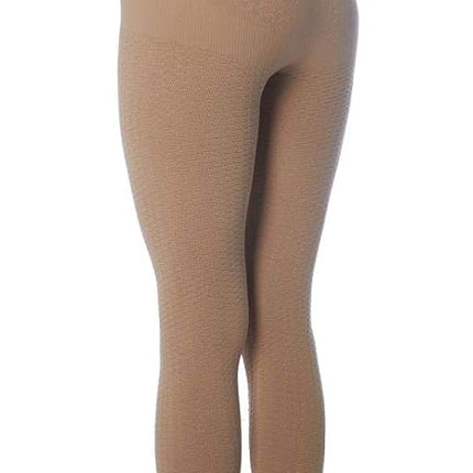 Flat Knit Lipedema, Lymphedema Support Slimming Compression Leggins (Kl1 18-21 mmHg) (Nude, Ss)