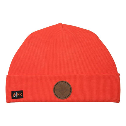 Klein Tools FRBN9 Flame-Resistant Hi-Vis Winter Beanie, Arc Flash Protection, Hard Hat Compatible, High-Visibility Safety, One Size Fits Most