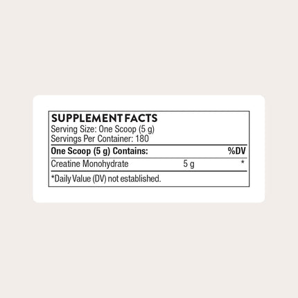 Thorne Research Creatine Monohydrate - Amino Acid Powder, Gluten-Free & Keto - Supports Muscles, Cellular Energy and Cognitive Function - 900g, 180 Servings