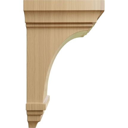 Ekena CORW04X04X08JECH 4-Inch Width x 4 3/4-Inch Depth x 8-Inch Height Small Jefferson Wood Corbel - Cherry