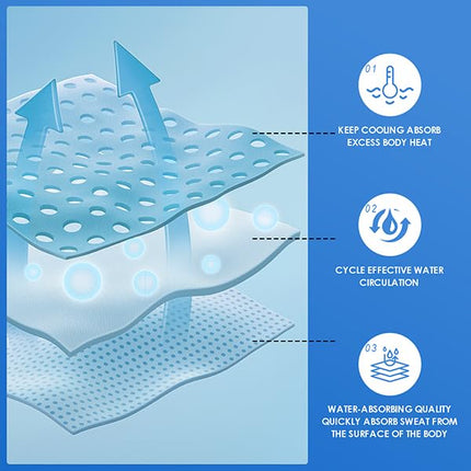 CSITE 10 Pack Cooling Towels (120x30cm) for Neck and Face, Ice Towel for Hot Weather, Soft Breathable Chilly Gym Towels, Microfiber Towel for Work Out, Yoga, Running, Camping & More Activities