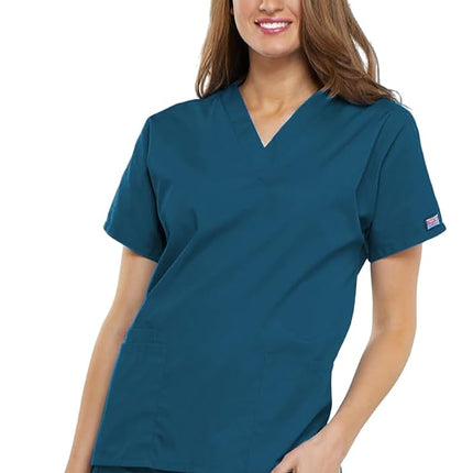 CHEROKEE Women's Classic, Caribbean Blue, XL