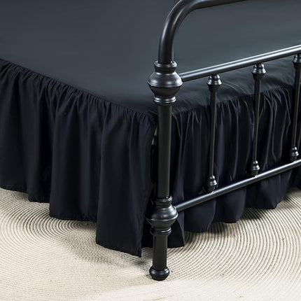 xuan dian Bed Skirt Queen Size Ruffled Bed Skirt w