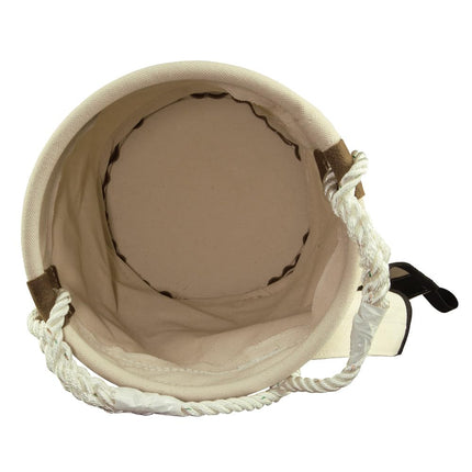 Klein Tools 5104VT Leather Bottom Bucket with Velcro Top Featuring Multiple Attachment Loops and Reinforced Bottom