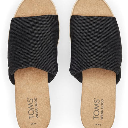 TOMS Women's Platform Wedge Mule Sandals - Stylish, Comfort Focused Footwear Natural