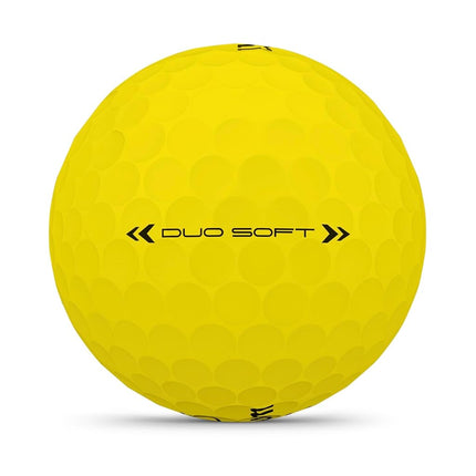 Wilson Duo Soft Golf Balls – Yellow, 12-Pack, World's Softest Feel, High-Energy Core, Straighter Flight